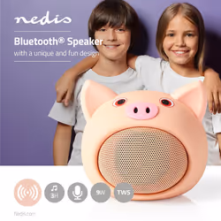 Nedis Animaticks Pinky Pig Mono portable speaker Pink 3 W