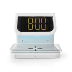 Nedis WCACQ10W1WT alarm clock Digital alarm clock White