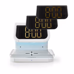 Nedis WCACQ10W1WT alarm clock Digital alarm clock White