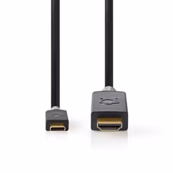 Nedis CCBW64655AT20 video cable adapter 2 m USB Type-C HDMI Anthracite - Additional view 2
