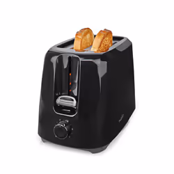 Nedis KABT150EBK, 2 slice(s), Black, Plastic, Rotary, 700 W, 220 - 240 V