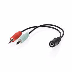 Nedis CAGB22160BK02 audio cable 0.12 m 3.5mm 2 x 3.5mm Black - Additional view 5