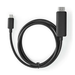 Nedis CCGB64655BK20 video cable adapter 2 m USB Type-C HDMI Black