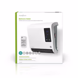 Nedis 2000 W, Adjustable thermostat, 2 Heat Modes, IP22, Remote control, White - Additional view 6