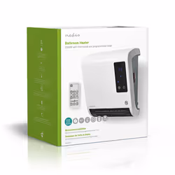 Nedis 2000 W, Adjustable thermostat, 2 Heat Modes, IP22, Remote control, White - Additional view 8
