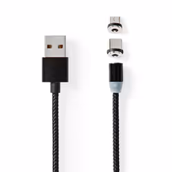 Nedis CCGB60630BK20 USB cable USB 2.0 2 m USB A Micro-USB B Black - Additional view 4