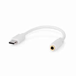 Nedis CCGB65950WT01 cable gender changer USB A 3.5mm White