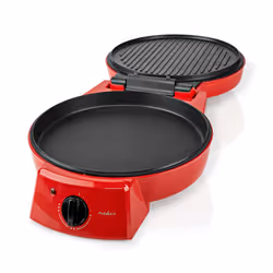 Nedis FCPM100FRD pizza maker/oven 1 pizza(s) 1800 W Black, Red - Additional view 6