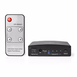 Nedis ASWI2514BK audio switch Black - Additional view 3