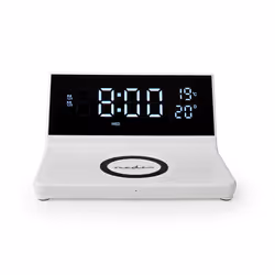 Nedis Alarm clock with wireless charging
