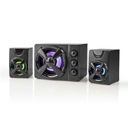 Nedis GSPR31021BK loudspeaker 2-way Black Wired 11 W