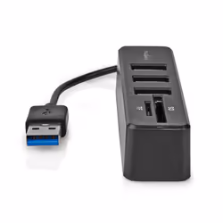 Nedis CCGB60250BK01 interface hub USB 2.0 Type-A 480 Mbit/s Black - Additional view 4