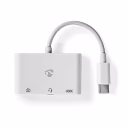 Nedis CCGB64790WT01 laptop dock/port replicator Wired USB 2.0 Type-C White - Additional view 3
