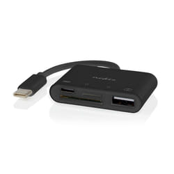 Nedis CCGB64780BK01 interface hub USB 2.0 Type-C 0 Mbit/s Black