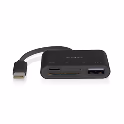 Nedis CCGB64780BK01 interface hub USB 2.0 Type-C 0 Mbit/s Black