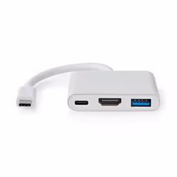 Nedis CCGB64770WT01 laptop dock/port replicator Wired USB Type-C White