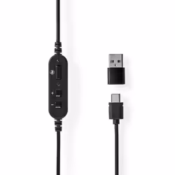 Nedis CHSTU110BK headphones/headset Wired Head-band Car/Home office USB Type-A Black - Additional view 6