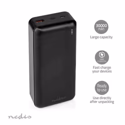 Nedis UPBKPD30000BK power bank Lithium Polymer (LiPo) 30000 mAh Black - Additional view 8