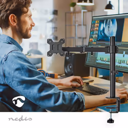 Nedis MMSIS110BK monitor mount / stand 81.3 cm (32") Desk Black - Additional view 2