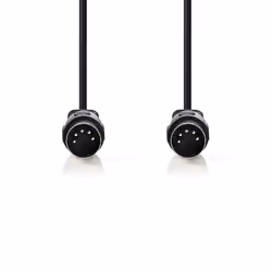 Nedis CAGL20000BK30 audio cable 3 m DIN (5-pin) Black - Additional view 2