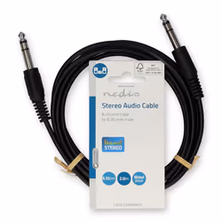 Nedis CAGL23000BK20 audio cable 2 m 6.35mm Black