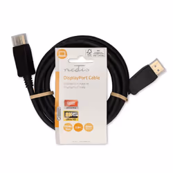 Nedis CCGL37014BK20 DisplayPort cable 2 m Black - Additional view 3