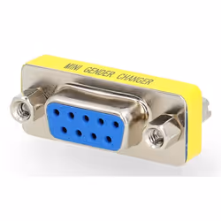 Nedis CCGB52810ME, D-SUB, Blue, Silver, Female, Straight, Metal, Nickel