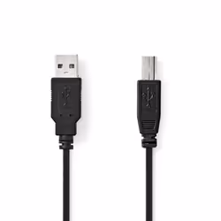 Nedis CCGL60100BK30 USB cable USB 2.0 3 m USB A USB B Black - Additional view 2
