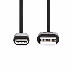 Nedis CCGL60600BK10 USB cable USB 2.0 1 m USB A USB C Black - Additional view 2