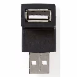 Nedis CCGB60930BK, USB-A, USB-A, Black
