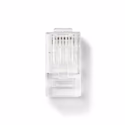 Nedis CCGB89330TP, RJ45, Transparent, Male, Straight, Polyvinyl chloride (PVC), Cat5