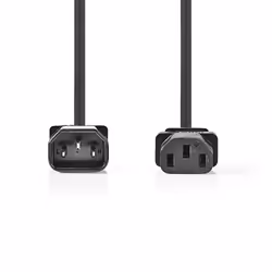 Nedis CEGL10500BK20 power cable Black 2 m C14 coupler C13 coupler - Additional view 2