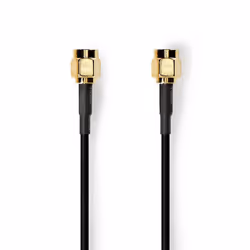 Nedis CSGL02000BK50, 5 m, SMA, SMA, Black