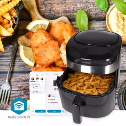 Nedis KAAF180BKW fryer Single 7.2 L Stand-alone 1800 W Hot air fryer Black - Additional view 2