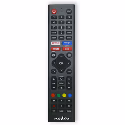 Nedis TVRC45HIBK, TV, IR Wireless, Press buttons, Black
