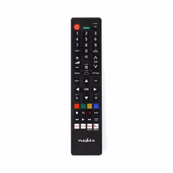 Nedis TVRC45PASHBK, TV, IR Wireless, Press buttons, Black