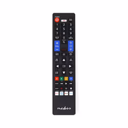 Nedis TVRC45SABK, TV, IR Wireless, Press buttons, Black