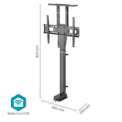 Nedis Smart Motorised Lift TV Stand for 37-80" Screen Max 60kg Remote Control
