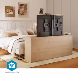 Nedis Smart Motorised Lift TV Stand for 37-80" Screen Max 60kg Remote Control