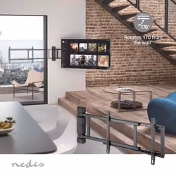 Nedis 32" - 75" Electric Motorised TV Swing Mount Bracket & Remote Control Max 50kg - Additional view 6