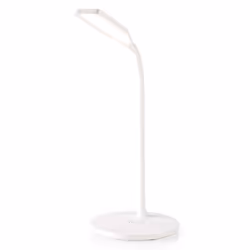 Nedis LTLGQ4M2WT, White, Acrylonitrile butadiene styrene (ABS), Rubber, Desk, 5.5 W, LED, 2700 K