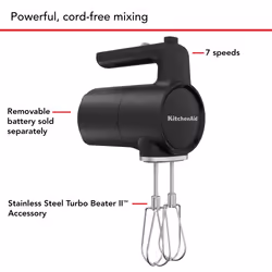 KitchenAid 5KHMR700BM mixer Hand mixer Black - Additional view 4