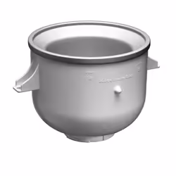 KitchenAid 5KICA0WH, Ice-cream Maker, 1.9 L, White, Plastic, KitchenAid Artisan Stand Mixer, 1 pc(s)