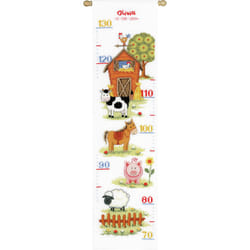 Vervaco Height Chart At The Farm II Cross Stitch Kit