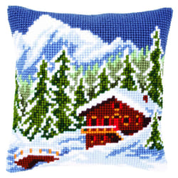 Vervaco Cross Stitch Cushion Snow Landscape