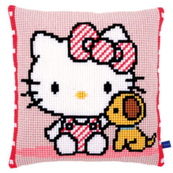 Vervaco Hello Kitty with Dog Cushion Cross Stitch Kit