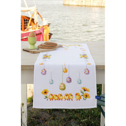 Vervaco Table Runner Chicks and Eggs Cross Stitch Kit