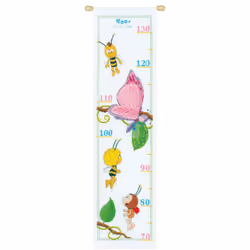 Vervaco Height Chart Maya, Willy, Lara & Beatrice Cross Stitch Kit