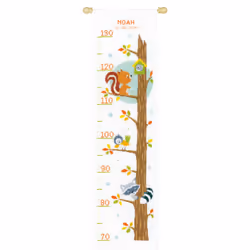 Vervaco Height Chart Animals in Tree Cross Stitch Kit