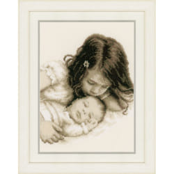 Vervaco Baby and Sister Cross Stitch Kit